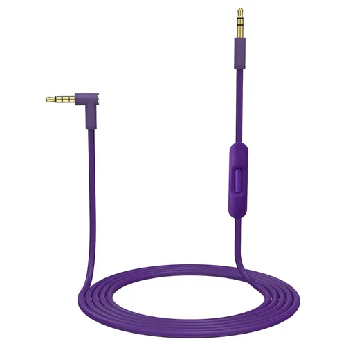 Vista 12 de Cable de audio de repuesto con micrófono en línea y control compatible con auriculares Beats Solo, Studio, Pro, Detox, Wireless, Mixr, auriculares