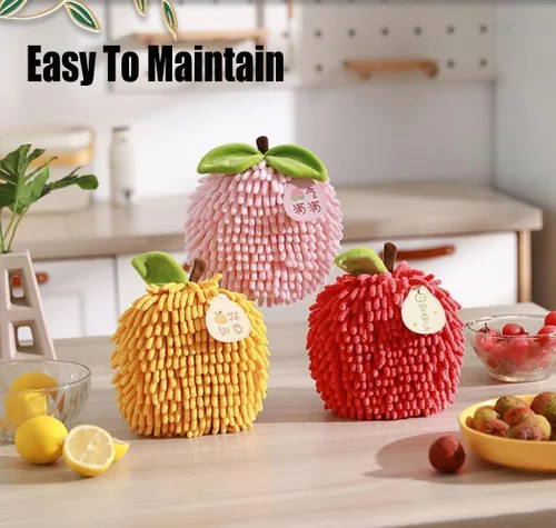 Vista 6 de Juego de 2 toallas de mano de felpilla mullidas para colgar, suaves, absorbentes, de secado rápido, para baño y cocina, toallas de mano suaves