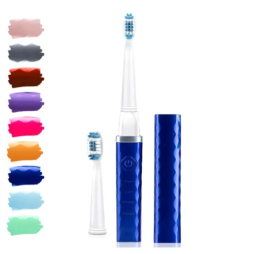 Vista 10 de Pop Sonic Cepillo de dientes USB Charge Anywhere (verde) - Cepillo de dientes recargable con hasta 40,000 trazos de cepillo/Minuto-Cerdas de nailon