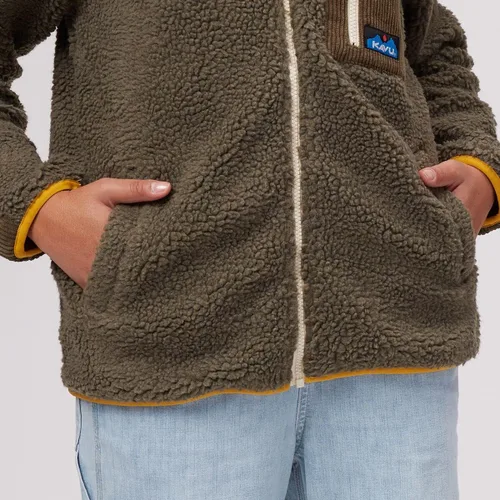 Vista 5 de KAVU Pearsoll Sudadera de forro polar, chaqueta de sherpa con cremallera