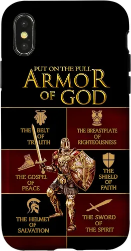 Vista 5 de Warrior of God Put On The Full Armor of God Funda para iPhone 17