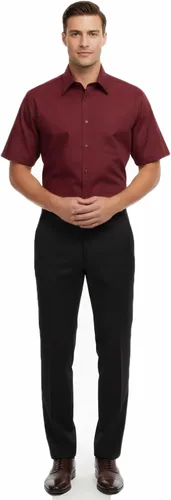 Vista 4 de Allsense Camisa de vestir de manga corta de ajuste regular para hombre