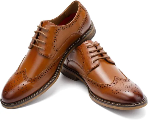 Vista 3 de Temeshu Zapatos de vestir para hombre, zapatos Oxford casuales, zapatos formales de negocios