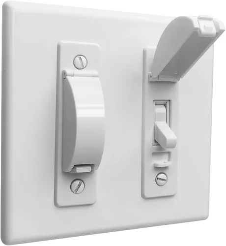 Vista 7 de ILIVABLE - Protector de interruptor de pared, a prueba de niños, protege tus luces o circuitos de ser encendidos o apagados accidentalmente por