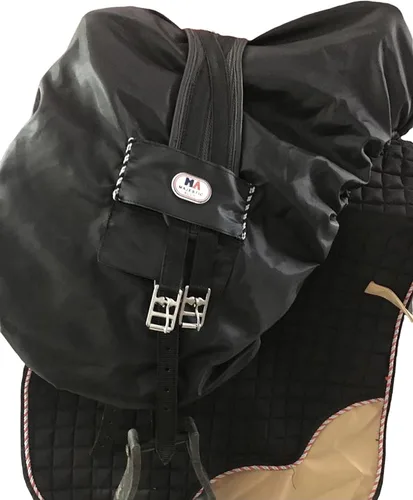 Vista 7 de Majestic Ally Nylon impermeable forro polar Ride On Inglés silla de montar cubierta - varios colores (negro)