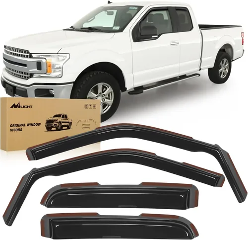 Vista 19 de Nilight - Deflectores de lluvia en canal para Ford Bronco Sport 2021 2022 2023 2024, deflectores de ventana originales, viseras de ventilación