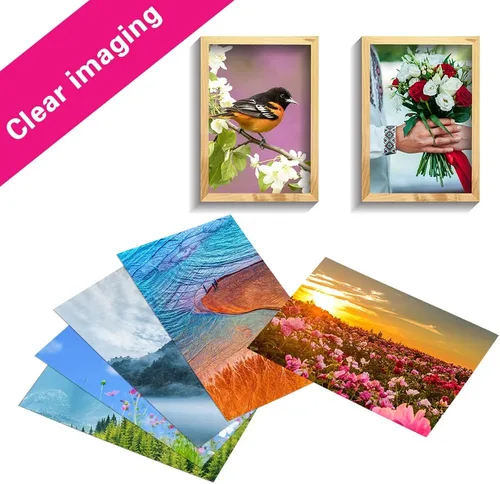 Vista 5 de Veroave 100 hojas de papel fotográfico, papel fotográfico brillante premium de 3.5" x 5", papel de imagen de 180 gsm, papel brillante para impresora