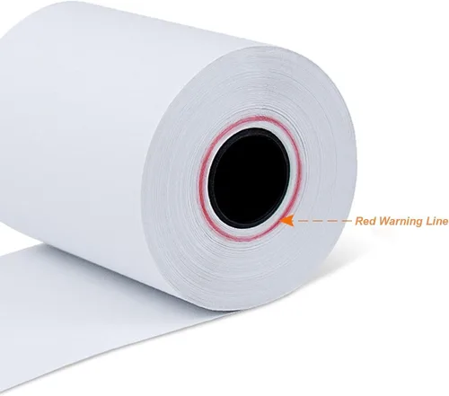 Vista 5 de Coopaty Papel térmico de 2 1/4" x 85', papel térmico para caja registradora POS (10 rollos)