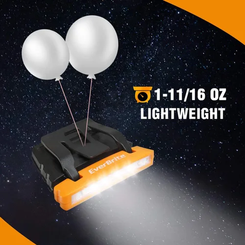 Vista 4 de EverBrite Paquete de 2 luces recargables para sombrero + luz recargable para bolígrafo, 4 modos de iluminación, zoomable