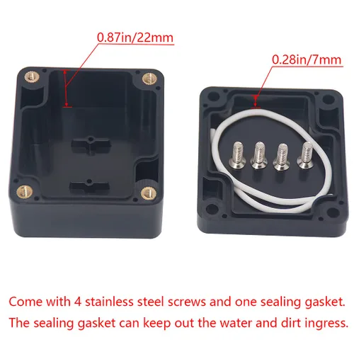 Vista 5 de Caja de conexiones Caja de conexiones IP65 impermeable de plástico ABS para proyectos eléctricos Caja de conexiones de alimentación Cajas