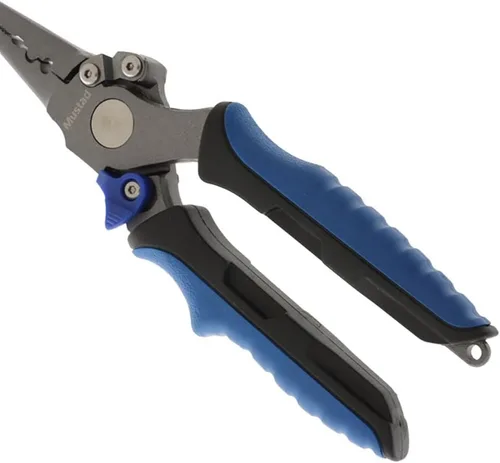 Vista 6 de Mustad Cortador de trenza inoxidable de 7.5 pulgadas Alicates de agua salada multiherramienta de titanio
