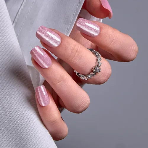Vista 48 de CurvLife - Uñas postizas cuadradas cortas a presión, color blanco brillante Cuadrado Gradiente Blanco