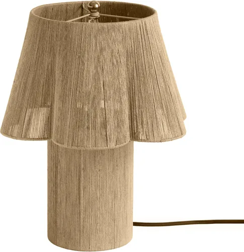 Vista 3 de Tov Furniture Corrine - Lámpara de mesa de yute natural
