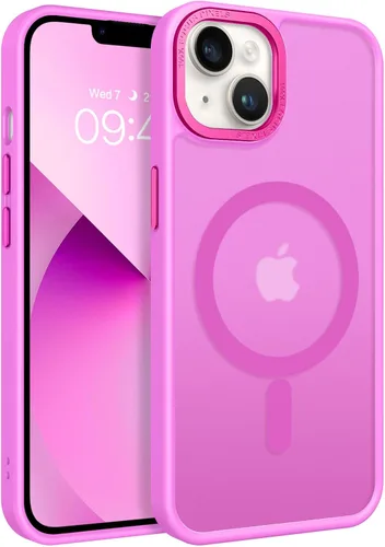 Vista 18 de BENTOBEN Funda magnética para iPhone 13 y iPhone 14 [compatible con Magsafe] Funda translúcida mate para iPhone 13/14, delgada, a prueba de golpes