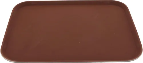Vista 17 de G.E.T. NS-1014-BR Bandeja rectangular antideslizante de plástico sin BPA, de 10 x 14 pulgadas, color marrón