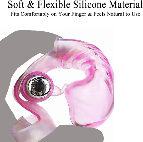 Vista 5 de Potente vibrador de dedo para mujer, masajeador de punto G, vibrador de bala, estimulador de clítoris, estimulador de clítoris, vagina lesbiana