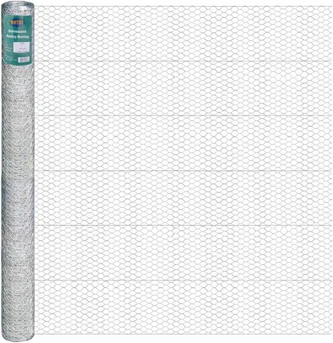 Vista 15 de MTB 20GA - Alambre hexagonal galvanizado para aves de corral, 12 pulgadas x 25 pies x 1 pulgada