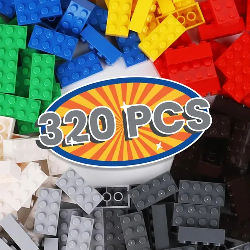 Vista 7 de 120 piezas de ladrillos de construcción clásicos a granel de 2 x 4, juego creativo, accesorios de juguete – 5 piezas de bloques de construcción