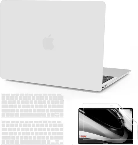 Vista 29 de B BELK Funda compatible con MacBook Air de 13 pulgadas 2022 2021 2020 2019 2018 A2337 M1 A2179 A1932 Touch ID, carcasa rígida de plástico mate