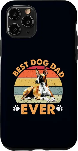 Vista 10 de iPhone 15 Best Podenco Canario Dog Dad Ever Funny Dogs Owner Retro Case