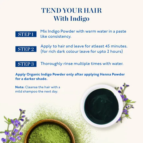 Vista 5 de Kama Ayurveda Polvo índigo orgánico, 3.53 oz