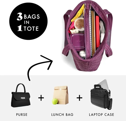 Vista 2 de Fit & Fresh Bolsa aislante 2 en 1 para almuerzo y viaje