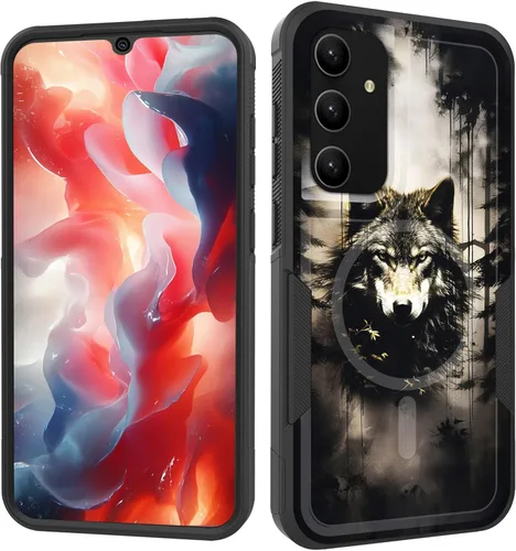 Vista 69 de Funda magnética para Galaxy A16 5G, [compatible con MagSafe] [protección contra caídas de grado militar] Funda resistente a prueba de golpes