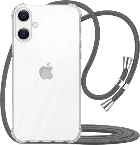 Vista 10 de Funda cruzada para iPhone SE 2/3, correa de cordón ajustable transparente para el cuello para mujer para iPhone 7/8, funda de teléfono TPU suave a