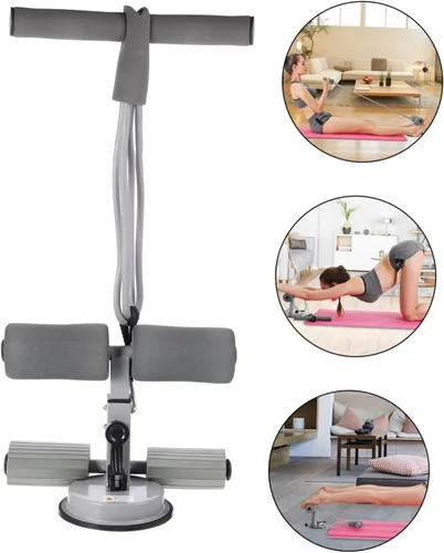 Vista 5 de BESPORTBLE Dispositivo de asistencia para sentarse en la taza portátil, entrenador de rizos abdominales, equipo de fitness en casa para sentadillas