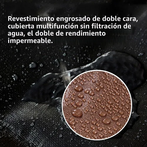 Vista 4 de TARPAL Lona 4x8 Pies Lonas Pequeñas Resistentes Impermeables 10mil Cubierta Protectora Multiusos Impermeable, Protección contra la Nieve o los Rayos
