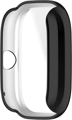 Vista 3 de Fundas protectoras de pantalla compatibles con Amazfit GTS 4 Mini, cubierta protectora duradera de TPU de cobertura completa, accesorios para Negro