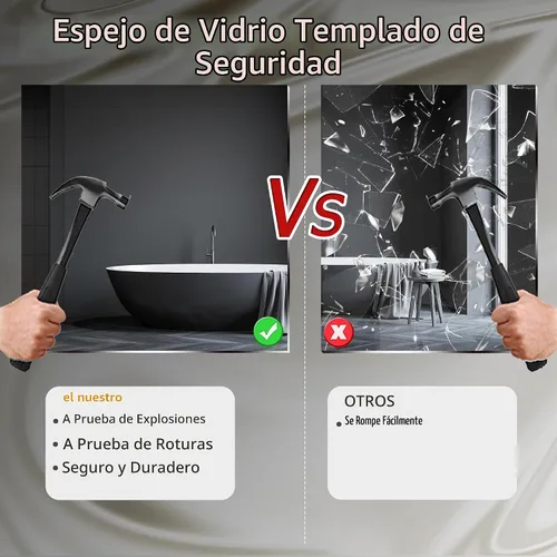 Vista 7 de CULER Espejos redondos de 24 pulgadas, espejo rústico de pared de tocador