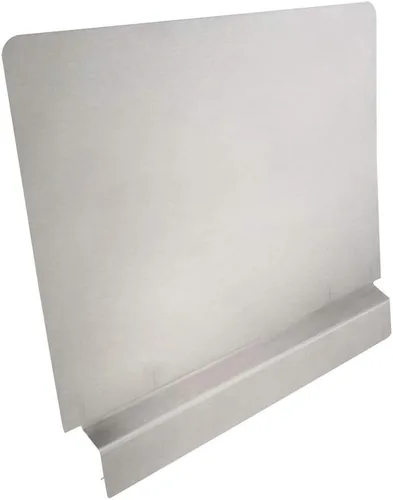 Vista 2 de Chef Master Protector contra salpicaduras para freidora – 20.5 x 15 pulgadas – Detiene salpicaduras de aceite, ajuste universal, pantalla de acero