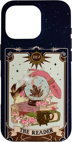 Vista 20 de Tarot Card Lover Tarot Reader Fortune Teller Book Lover Funda para iPhone 17