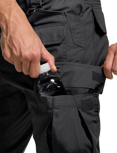 Vista 6 de CQR - Pantalones tácticos tipo cargo para hombre, tejido ripstop, resistentes al agua, ligeros, para uso diario, trabajo, senderismo o exteriores