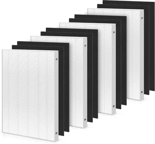 Vista 11 de Zouwhaso 2+6 Aera Max 100 filtro HEPA de repuesto compatible con Fellowes AeraMax 90 100 DX5 DB5 Puri-fier de aire True HEPA filtro de aire, parte #