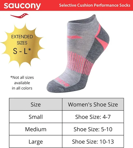 Vista 3 de Saucony Women's Selective Cushion Performance Socks (6 & 12 Pairs)