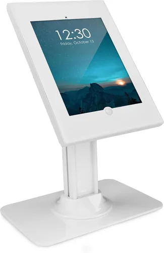 Vista 10 de Mount-It! Quiosco antirrobo para tableta, gabinete de tableta de encimera con bloqueo con base independiente, carcasa universal compatible con iPads