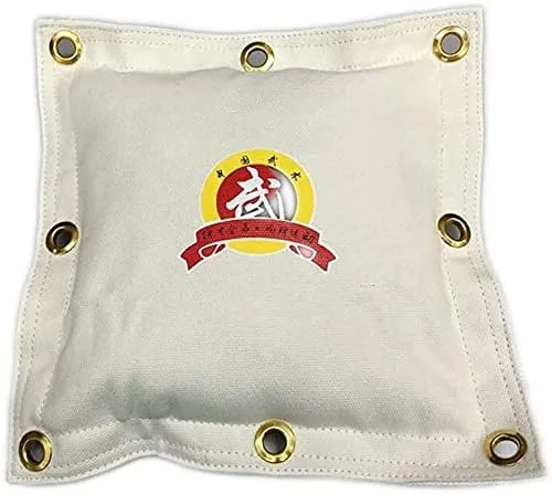 Vista 2 de Wing Chun Kung Fu - Bolsa de lona para colgar en la pared es adecuada para kickboxing y varios entrenamientos de boxeo. Blanco