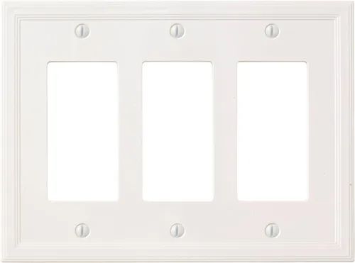 Vista 27 de Cubiertas de interruptor de luz, placas aisladas de pared de palanca única para enchufes eléctricos, placas de interruptor único de 1 banda