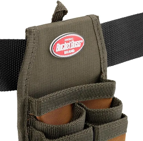 Vista 9 de Bucket Boss Funda para herramientas de cuatro barriles con solapa para caber instantáneamente sobre un cinturón o en un bolsillo de pantalones
