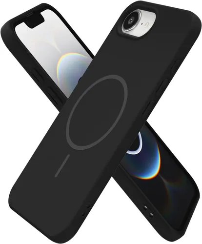 Vista 221 de Oakxco Funda de Silicona Mag Safe para iPhone 12 Pro Max, Funda Magnética Delgada y Fina Compatible con Carga Inalámbrica MagSafe, Bonita Funda