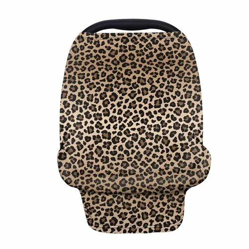 Vista 29 de Forchrinse Black and White Cow Print Nursing Cover Breastfeeding Scarf Soft Car Seat Cover for Babies Girls Infant Carseat Multi-Use Cover