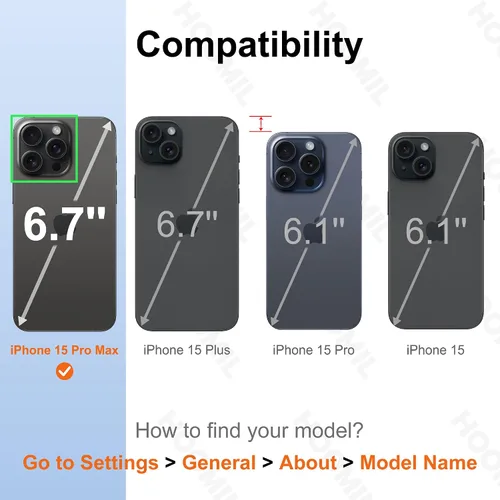 Vista 364 de HOOMIL Funda para iPhone 7 Plus/iPhone 8 Plus de 5.5 Pulgadas, sin amarillamiento, protección contra caídas, cubierta trasera dura transparente