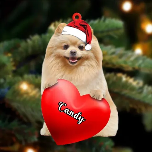 Vista 146 de Adornos de Navidad personalizados para perros, nombre personalizado, adorno de Malamute de Alaska, adornos acrílicos, regalos de Navidad, amantes