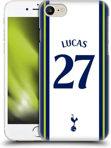 Vista 11 de Head Case Designs Officially Licensed Tottenham Hotspur F.C. Cristian Romero 2022/23 Players Home Kit Hard Back Case Compatible with Apple iPhone