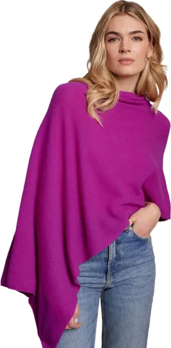 Vista 39 de CLAUDIA NICHOLE by Alashan Poncho estilo vestido, 100% cachemira Ejército/1032