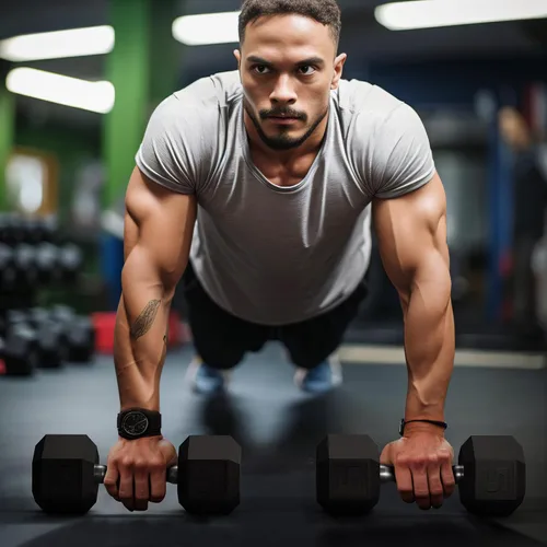 Vista 4 de GRETERST Juego de mancuernas hexagonales con revestimiento de goma, pesas de mano para ejercicio y fitness para gimnasio en casa, entrenamiento