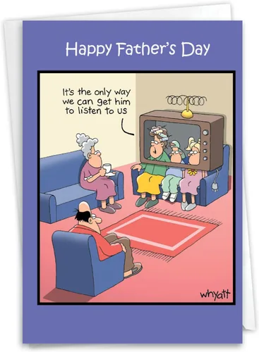 Vista 8 de NobleWorks - 1 tarjeta de felicitación del día del padre divertida - Tarjeta de humor para papá de hijo, hija, tarjeta de notas con sobre - Hojas