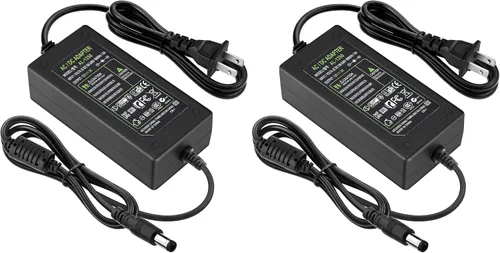 Vista 10 de TOBWOLF Adaptador de corriente DC 12V 3A, 36W AC 100-240V US Plug con cable